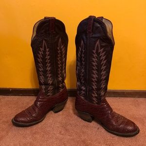 Hondo leather cowboy boots